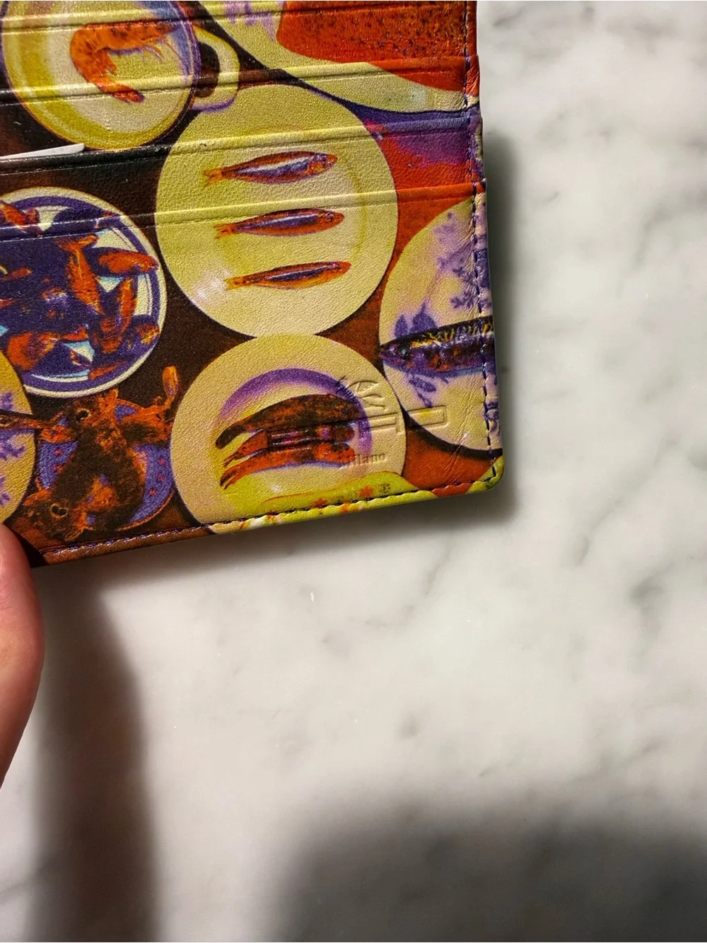 Etro Leather Bifold Wallet - Brown Patterned Paisley